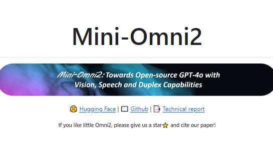 Mini-Omni2 | MeoAI
